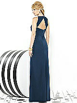 Rear View Thumbnail - Sofia Blue After Six Bridesmaid Dress 6716