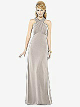 Front View Thumbnail - Taupe After Six Bridesmaid Dress 6716