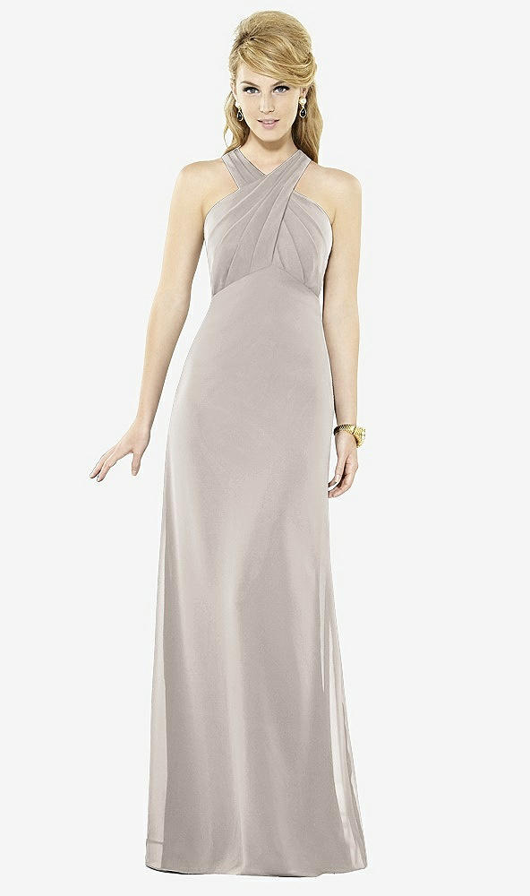 Front View - Taupe After Six Bridesmaid Dress 6716