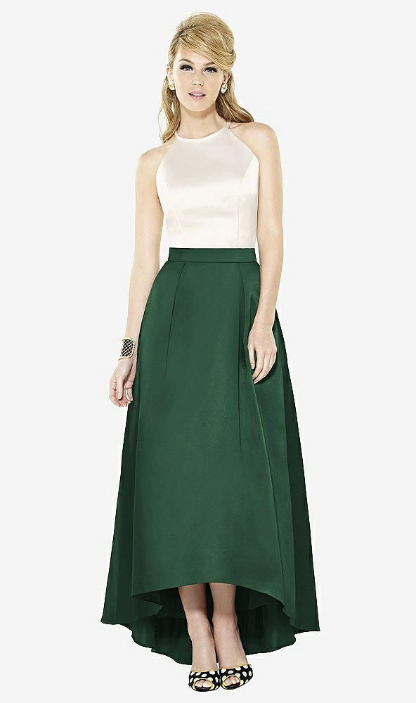 Front View - Hampton Green & Ivory After Six Bridesmaid Dress 6718