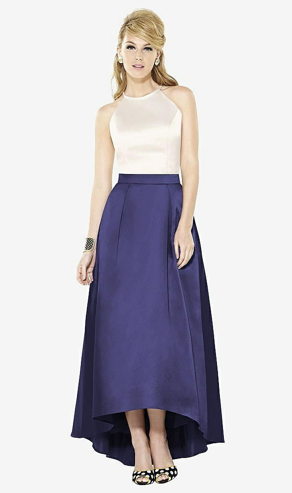 Front View - Amethyst & Ivory After Six Bridesmaid Dress 6718