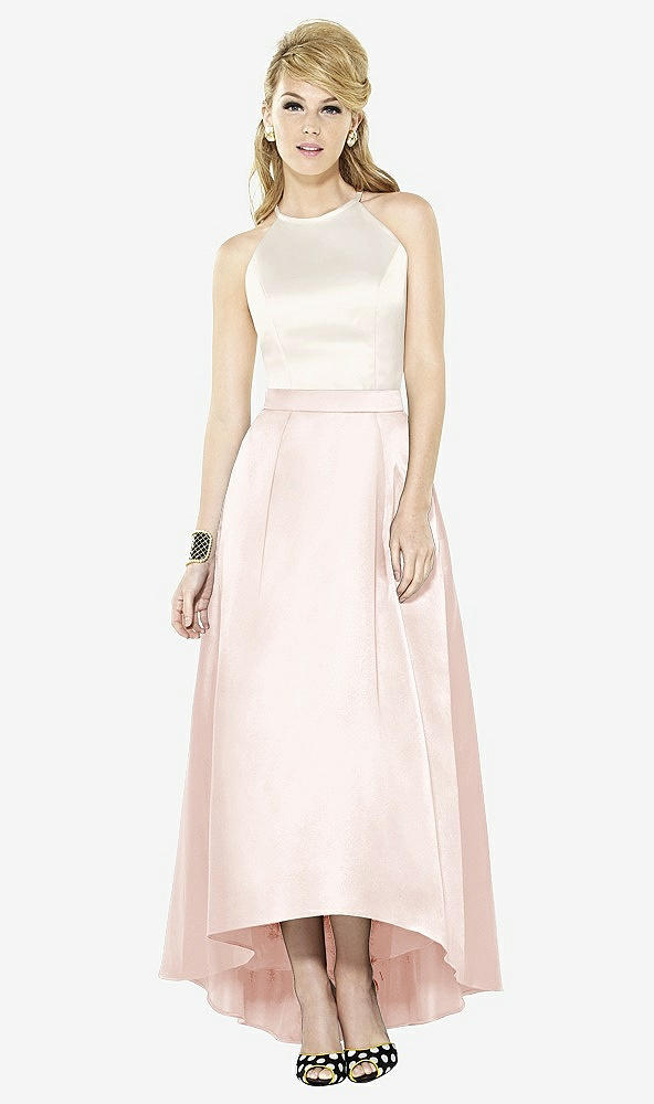 Front View - Blush & Ivory After Six Bridesmaid Dress 6718