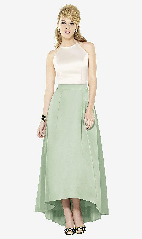 Front View - Celadon & Ivory After Six Bridesmaid Dress 6718