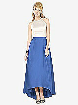 Front View Thumbnail - Cornflower & Ivory After Six Bridesmaid Dress 6718