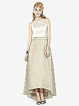 Front View Thumbnail - Champagne & Ivory After Six Bridesmaid Dress 6718