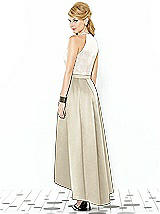 Rear View Thumbnail - Champagne & Ivory After Six Bridesmaid Dress 6718