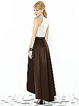 Rear View Thumbnail - Espresso & Ivory After Six Bridesmaid Dress 6718