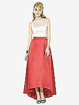 Front View Thumbnail - Perfect Coral & Ivory After Six Bridesmaid Dress 6718