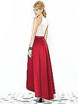 Rear View Thumbnail - Flame & Ivory After Six Bridesmaid Dress 6718