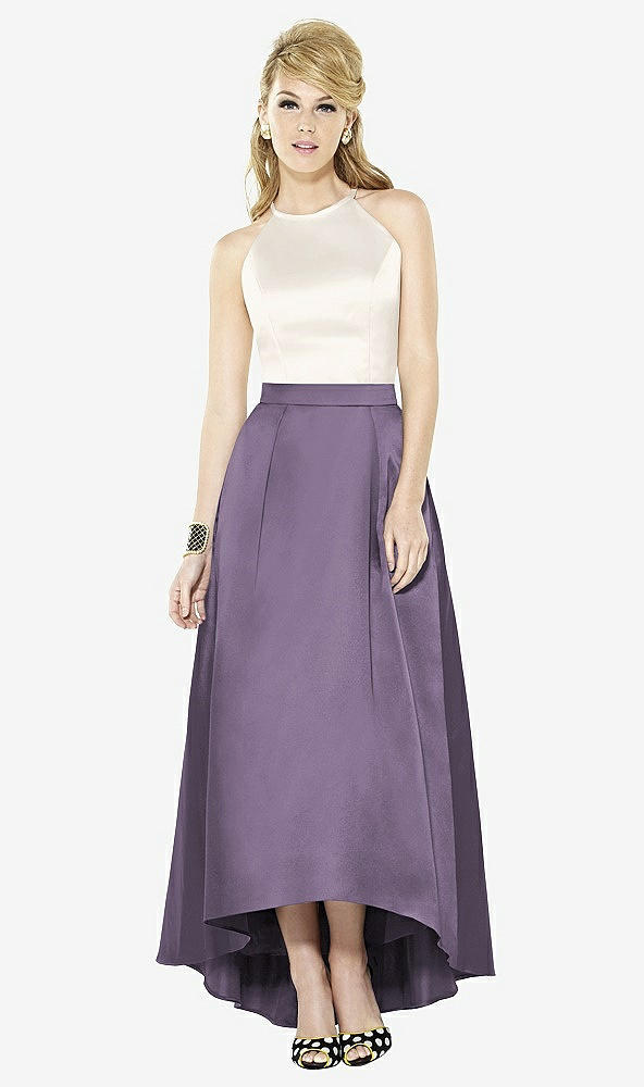 Front View - Lavender & Ivory After Six Bridesmaid Dress 6718