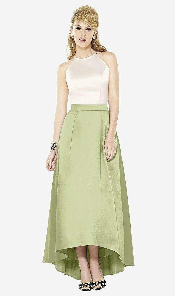 Front View - Mint & Ivory After Six Bridesmaid Dress 6718