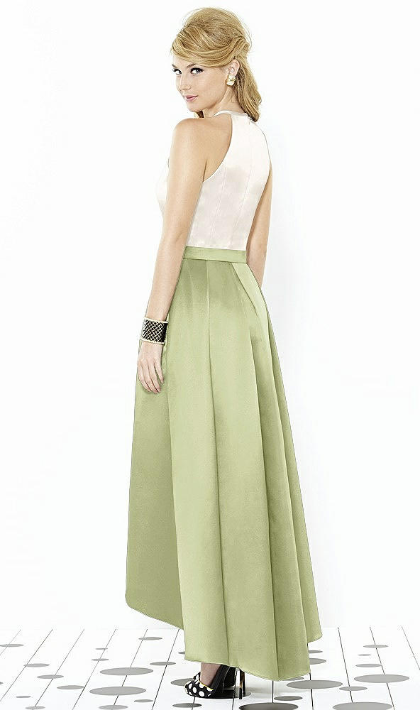 Back View - Mint & Ivory After Six Bridesmaid Dress 6718