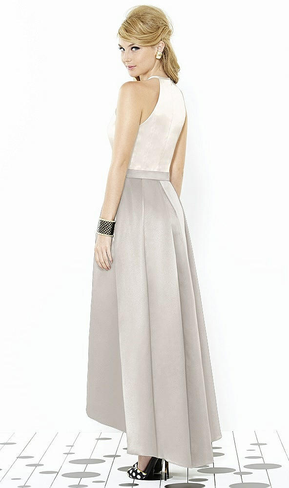 Back View - Oyster & Ivory After Six Bridesmaid Dress 6718