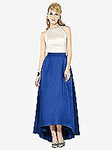 Front View Thumbnail - Sapphire & Ivory After Six Bridesmaid Dress 6718