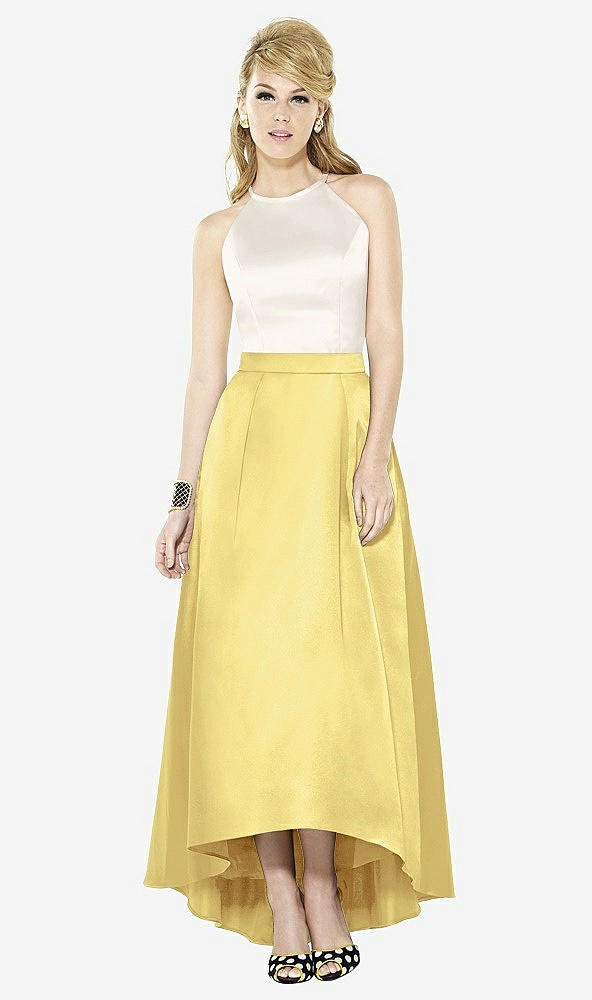 Front View - Sunflower & Ivory After Six Bridesmaid Dress 6718