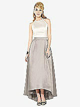 Front View Thumbnail - Taupe & Ivory After Six Bridesmaid Dress 6718