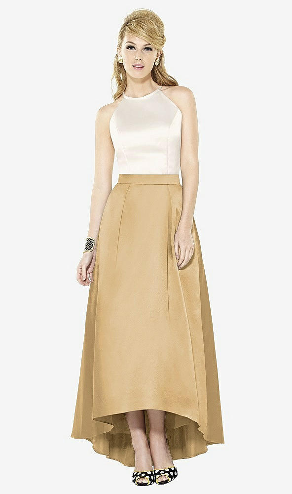 Front View - Venetian Gold & Ivory After Six Bridesmaid Dress 6718