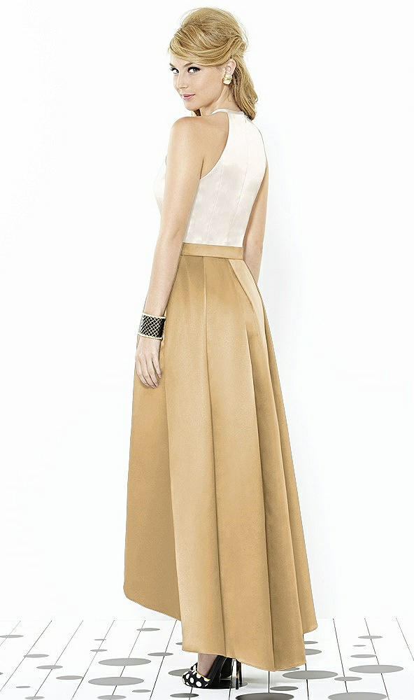Back View - Venetian Gold & Ivory After Six Bridesmaid Dress 6718