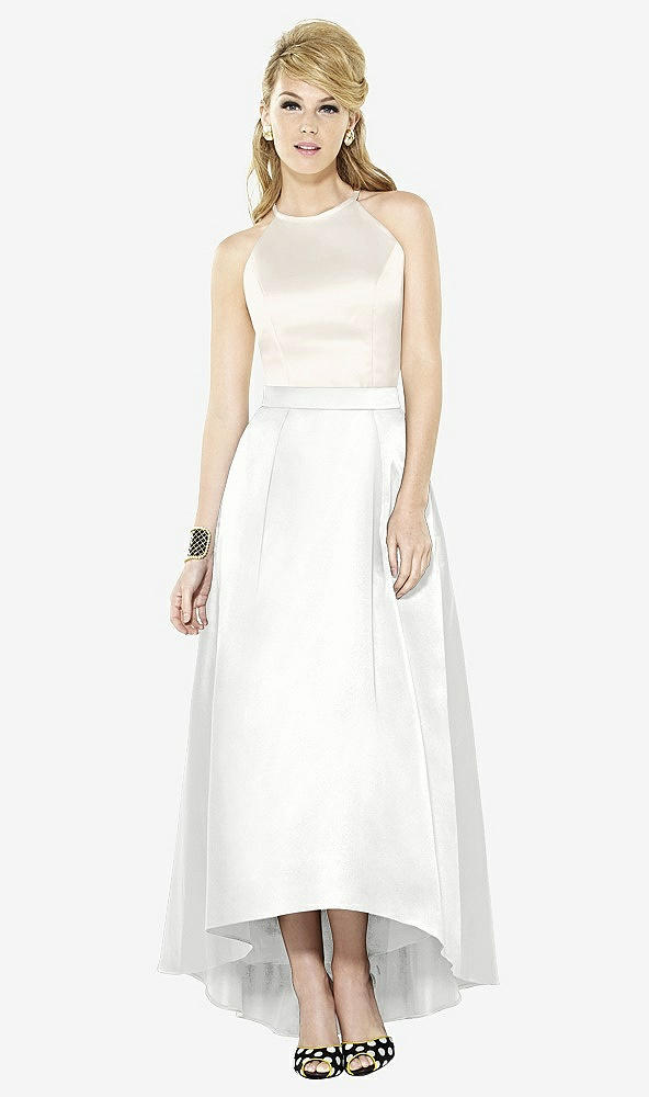 Front View - White & Ivory After Six Bridesmaid Dress 6718