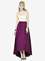 Front View Thumbnail - Wild Berry & Ivory After Six Bridesmaid Dress 6718