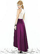 Rear View Thumbnail - Wild Berry & Ivory After Six Bridesmaid Dress 6718