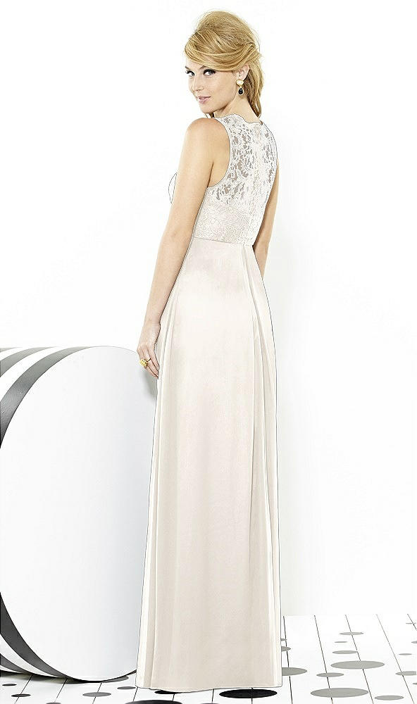 Back View - Ivory After Six Bridesmaid Dress 6722