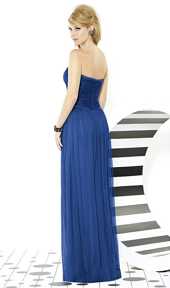 Back View - Classic Blue After Six Bridesmaids Style 6723