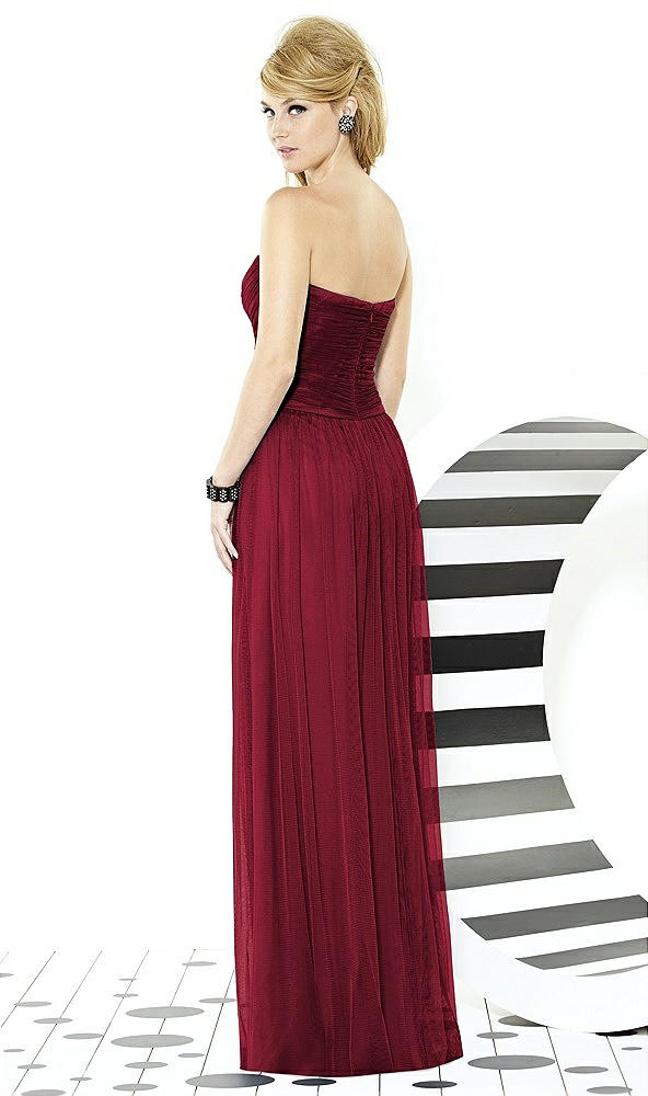 Back View - Burgundy After Six Bridesmaids Style 6723