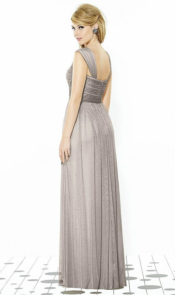 Back View - Taupe After Six Bridesmaids Style 6724