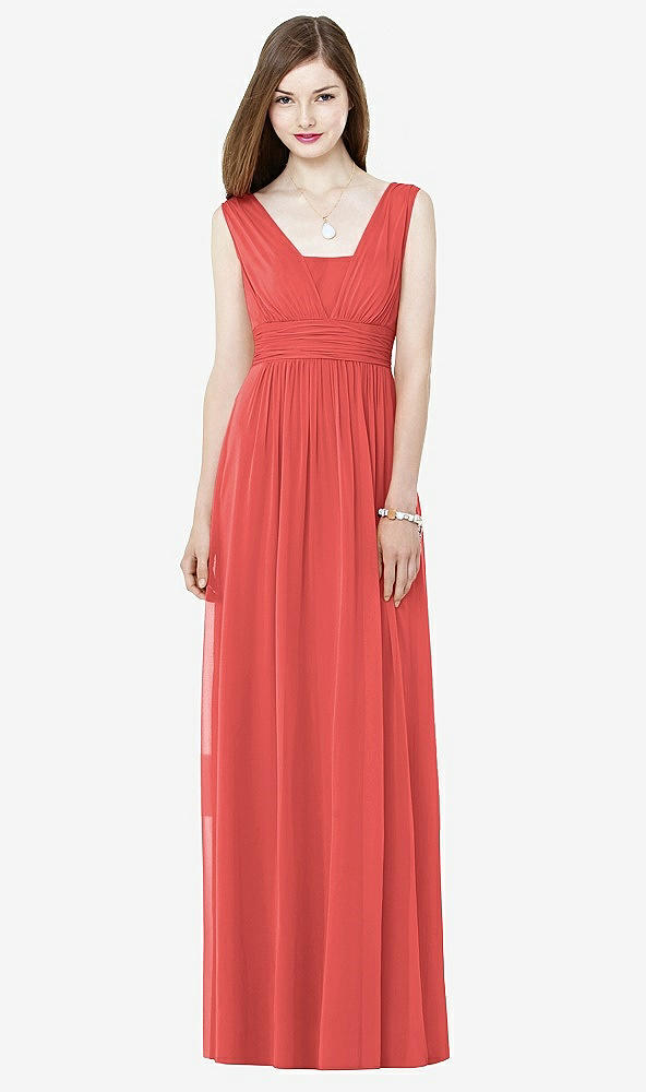 Front View - Perfect Coral Social Bridesmaids Style 8148