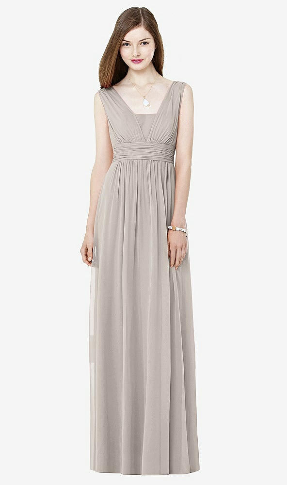 Front View - Taupe Social Bridesmaids Style 8148