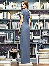 Rear View Thumbnail - Larkspur Blue Lela Rose Bridesmaid Dress LR217