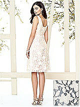 Rear View Thumbnail - Silverstone & Ivory Social Bridesmaids Style 8155
