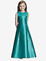 Front View Thumbnail - Mediterranean Flower Girl Dress FL4041