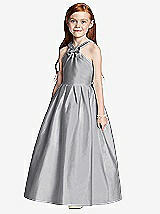 Front View Thumbnail - French Gray Flower Girl Style FL4042