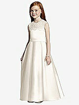 Front View Thumbnail - Ivory Flower Girl Style FL4043