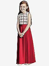 Front View Thumbnail - Flame & Ivory Flower Girl Style FL4044