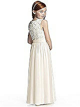 Rear View Thumbnail - Ivory & Ivory Flower Girl Style FL4044