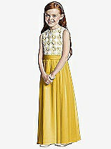 Front View Thumbnail - Marigold & Ivory Flower Girl Style FL4044