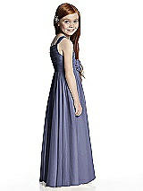 Rear View Thumbnail - French Blue Flower Girl Style FL4045