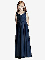 Front View Thumbnail - Midnight Navy Flower Girl Style FL4045