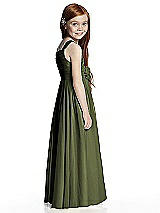 Rear View Thumbnail - Olive Green Flower Girl Style FL4045
