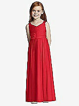 Front View Thumbnail - Parisian Red Flower Girl Style FL4045