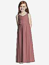 Front View Thumbnail - Rosewood Flower Girl Style FL4045