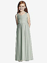 Front View Thumbnail - Willow Green Flower Girl Style FL4045