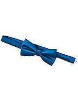 Rear View Thumbnail - Cerulean Classic Yarn-Dyed Bow Ties by After Six