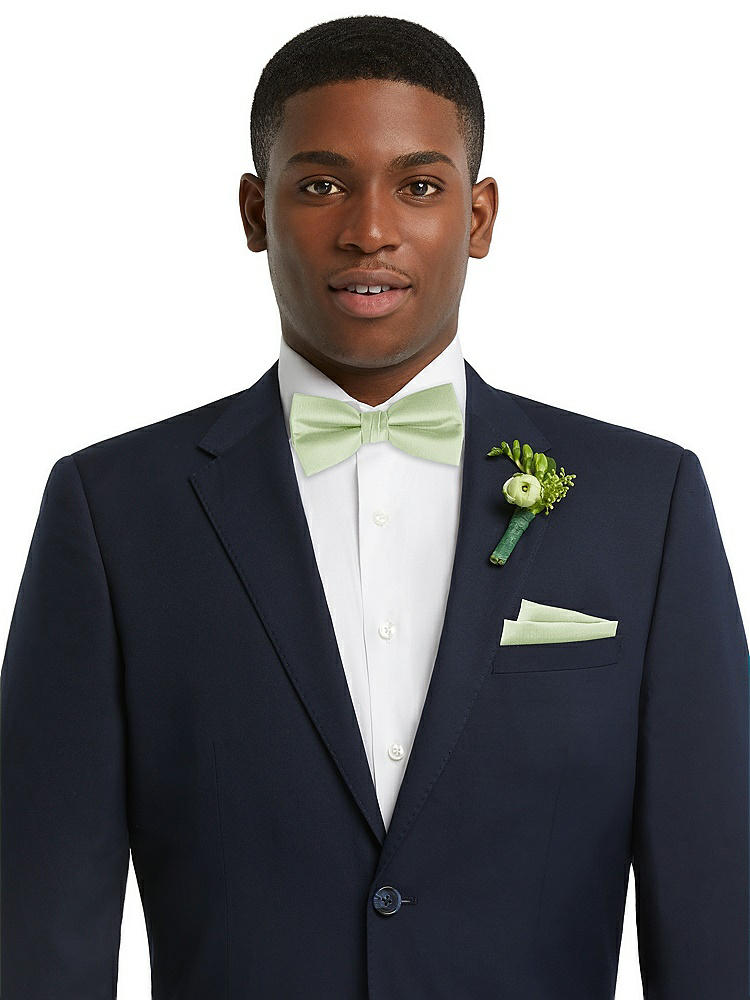 Front View - Limeade Classic Yarn-Dyed Bow Ties by After Six