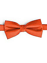 Side View Thumbnail - Tangerine Tango Classic Yarn-Dyed Bow Ties by After Six