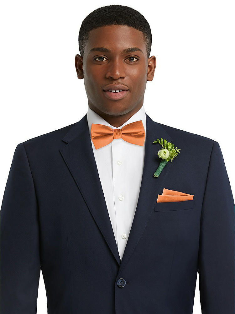 Front View - Clementine Classic Yarn-Dyed Bow Ties by After Six