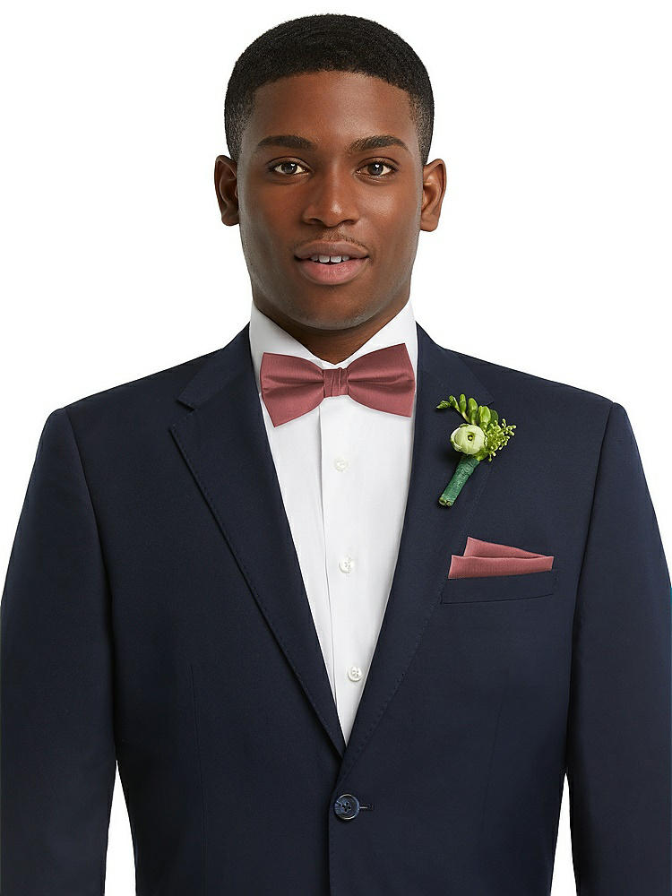 Front View - English Rose Classic Yarn-Dyed Bow Ties by After Six